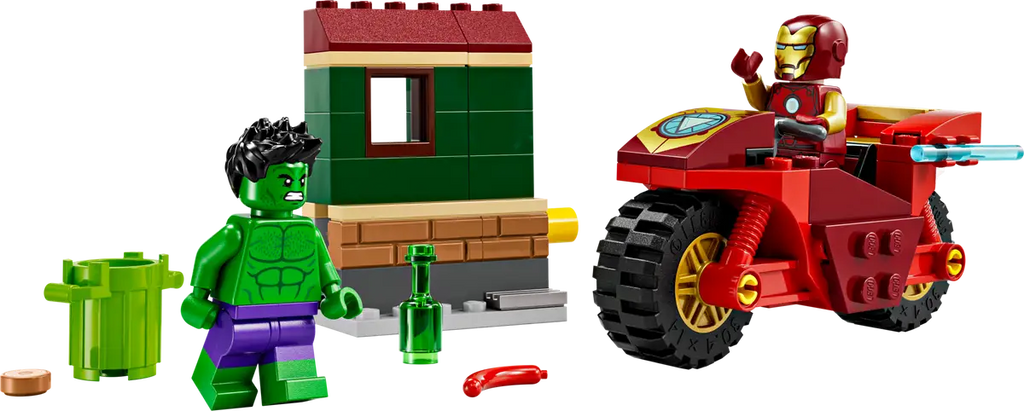 LEGO® Marvel Iron Man with Bike and The Hulk - 76287