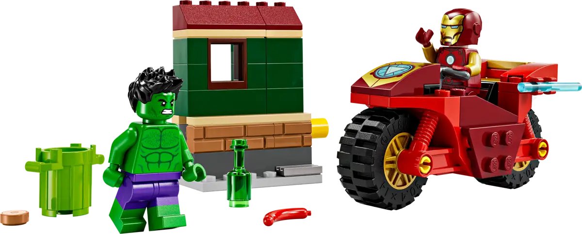 LEGO® Marvel Iron Man with Bike and The Hulk - 76287