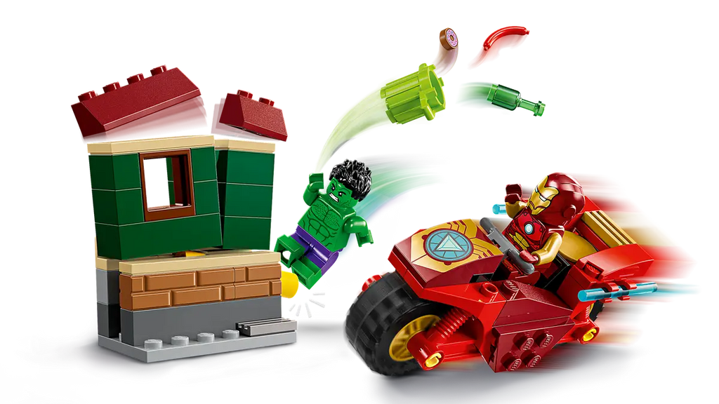 LEGO® Marvel Iron Man with Bike and The Hulk - 76287