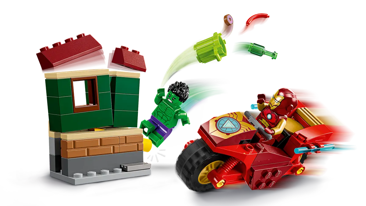 LEGO® Marvel Iron Man with Bike and The Hulk - 76287
