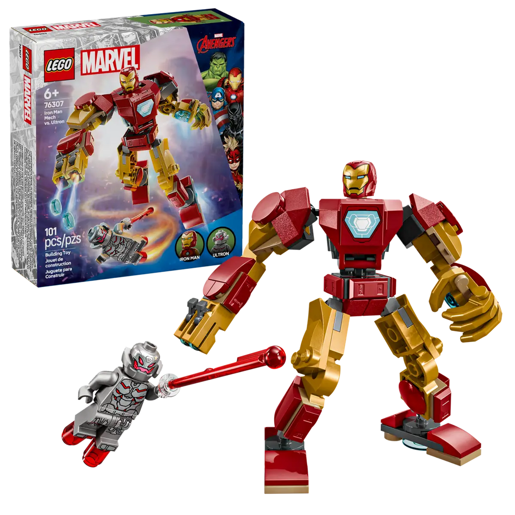 LEGO® Marvel Iron Man Mech vs. Ultron (76307) – Super Hero Mech Battle
