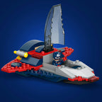 LEGO Marvel Captain America vs Thanos set with Quinjet, Thanos ship and cosmic stone from Flemings Department Store