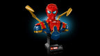 LEGO Marvel 76326 Iron Spider‑Man Bust with magnetic dual display bases and minifigure