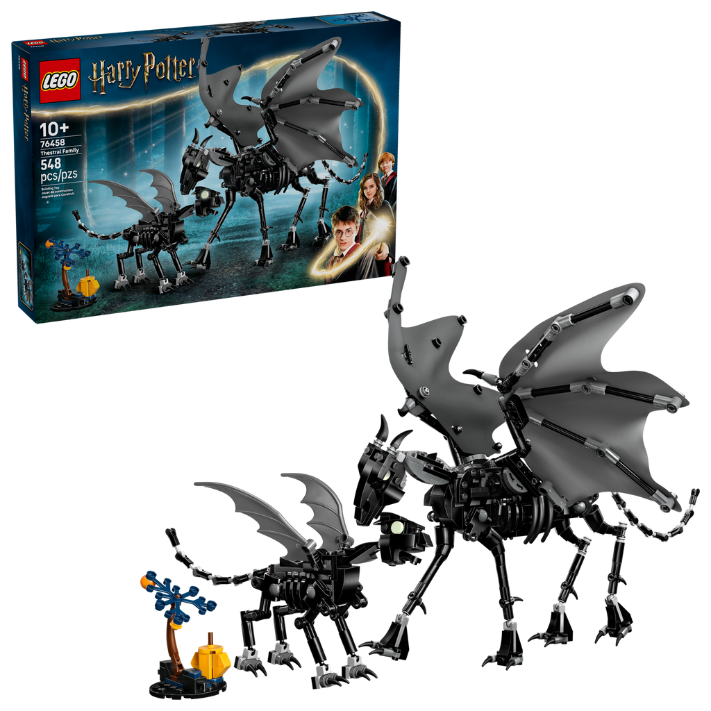 LEGO Harry Potter thestral set with packaging on a white background