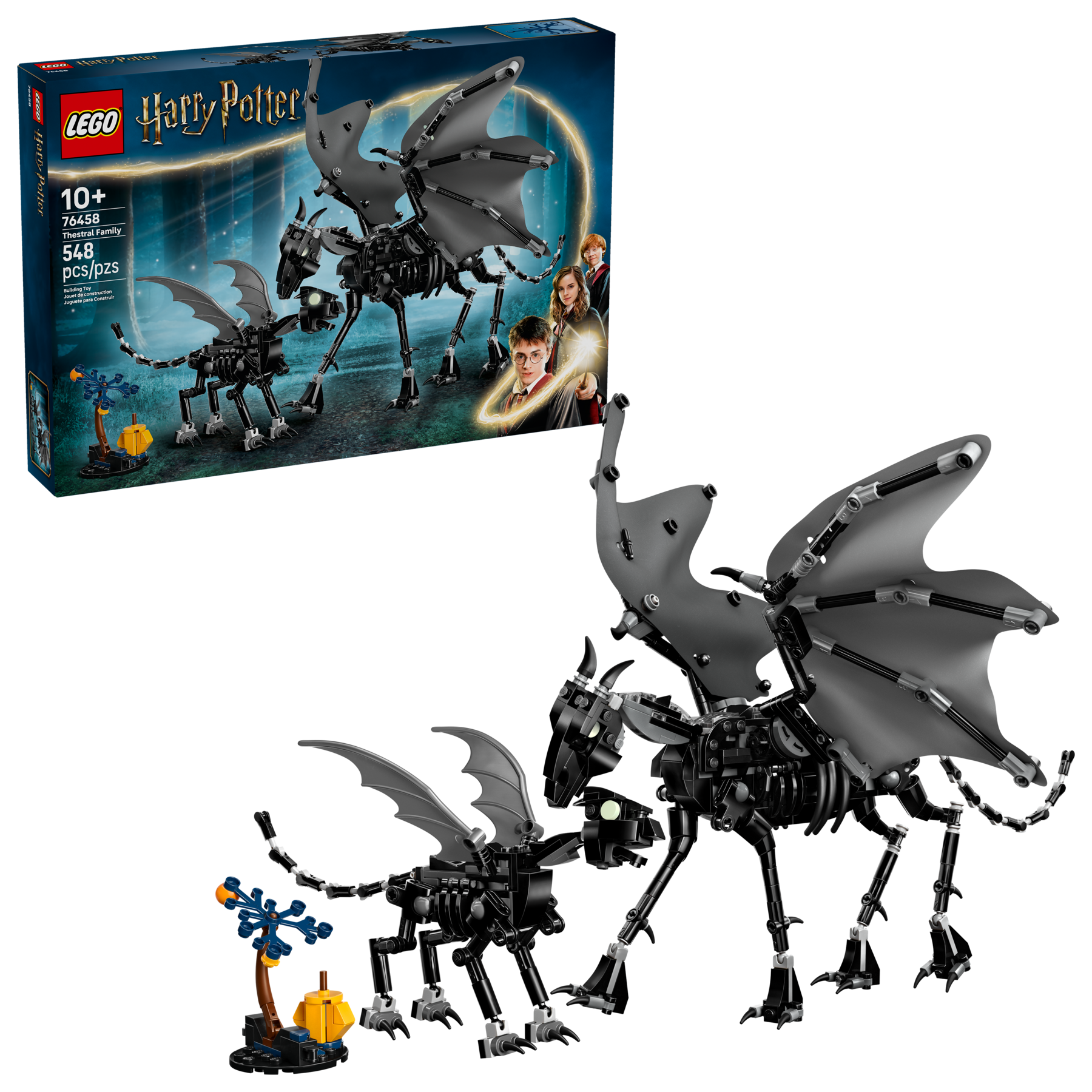 LEGO Harry Potter thestral set with packaging on a white background