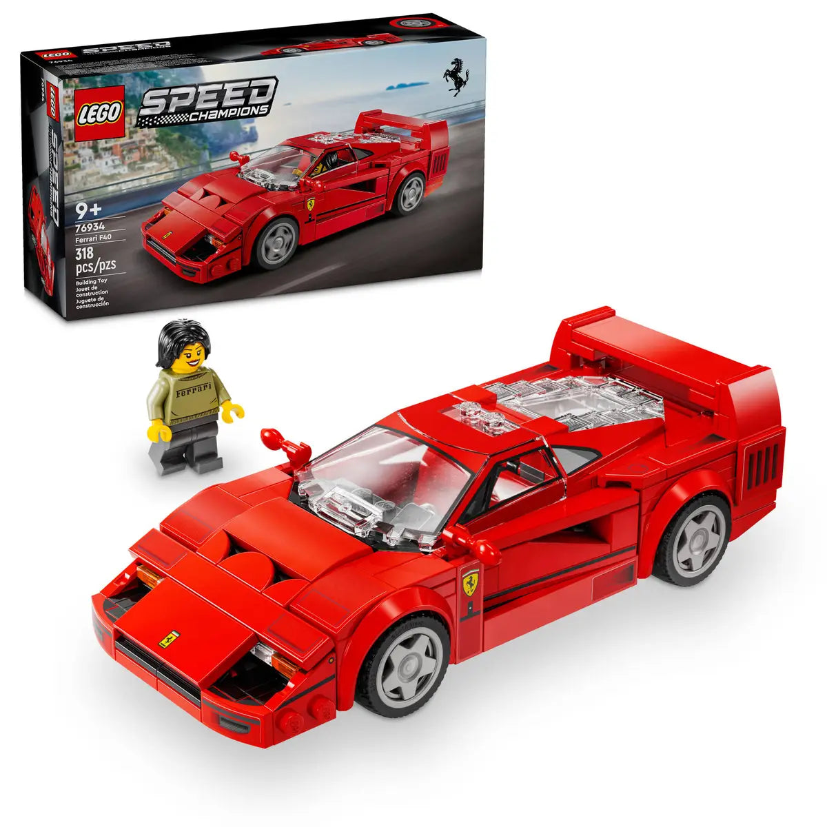 LEGO® Speed Champions Ferrari F40 (76934) – Iconic Supercar Build