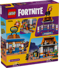 LEGO Fortnite building set packaging with colorful design and character figures.