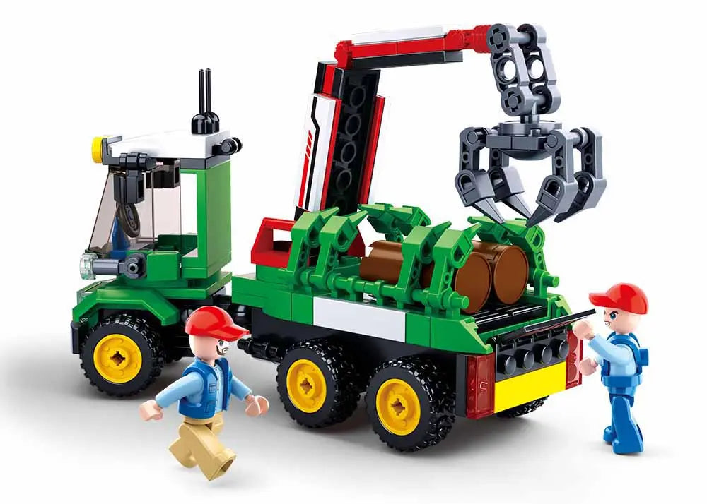 Sluban Tractor & Log Trailer M38-B0778 (209 Pcs)