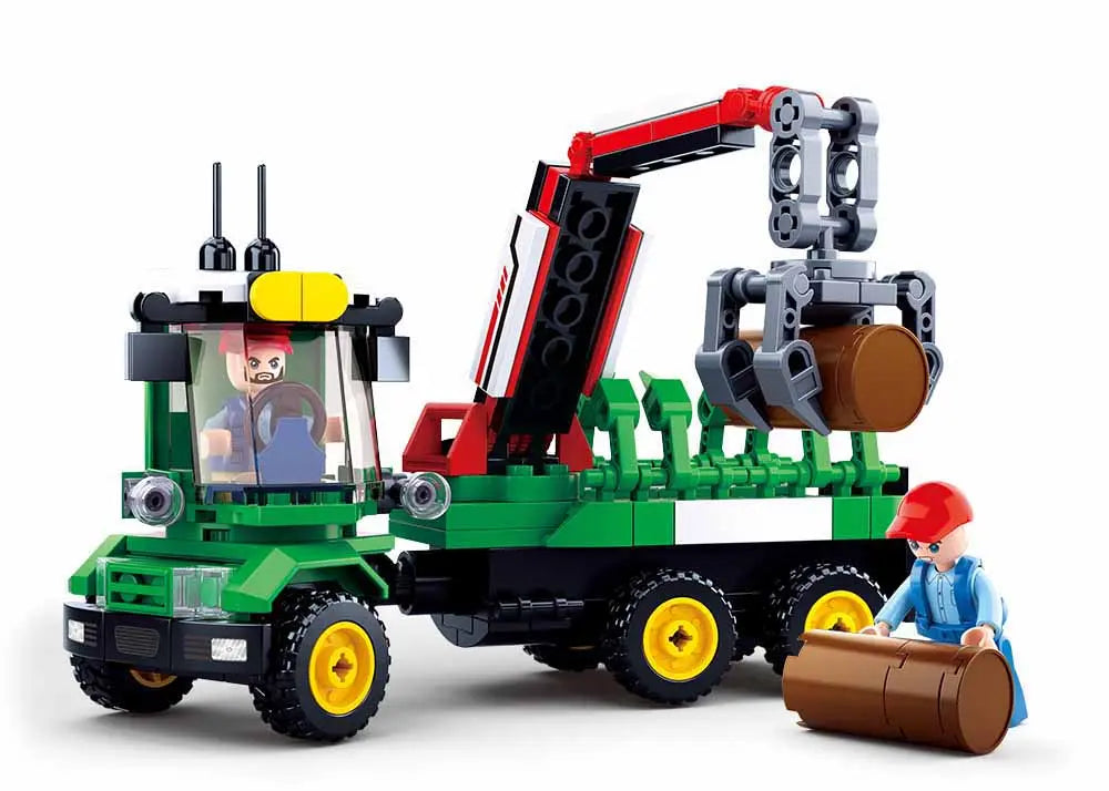 Sluban Tractor & Log Trailer M38-B0778 (209 Pcs)
