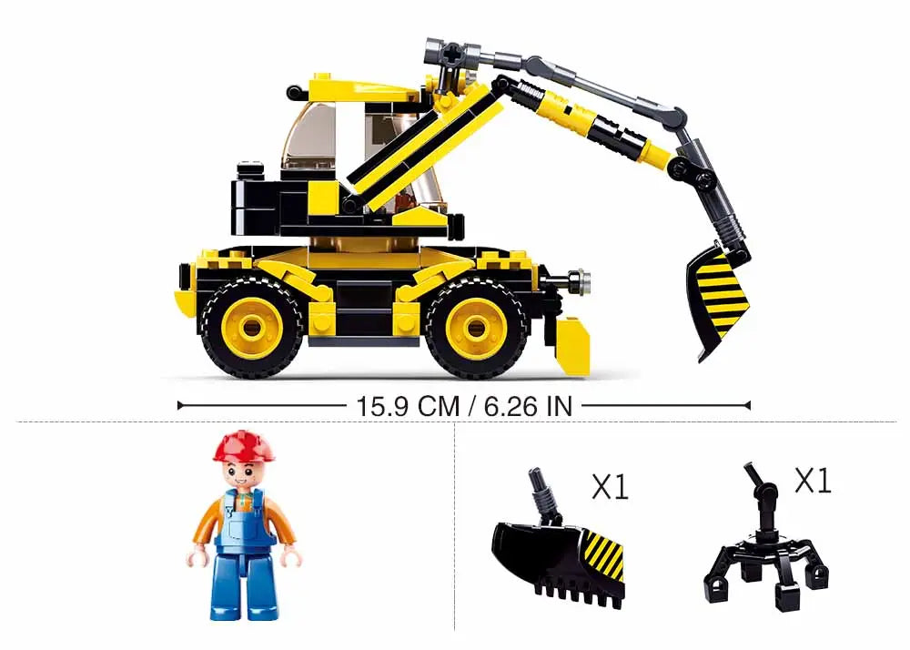 Sluban 2-in-1 Construction Excavator M38-B0805