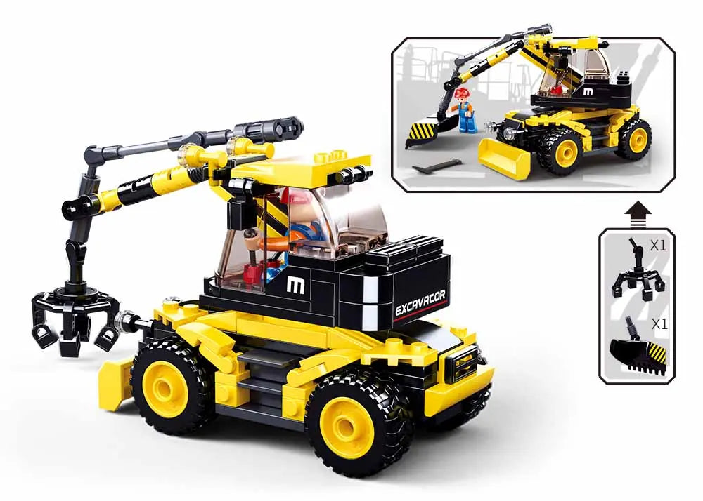 Sluban 2-in-1 Construction Excavator M38-B0805