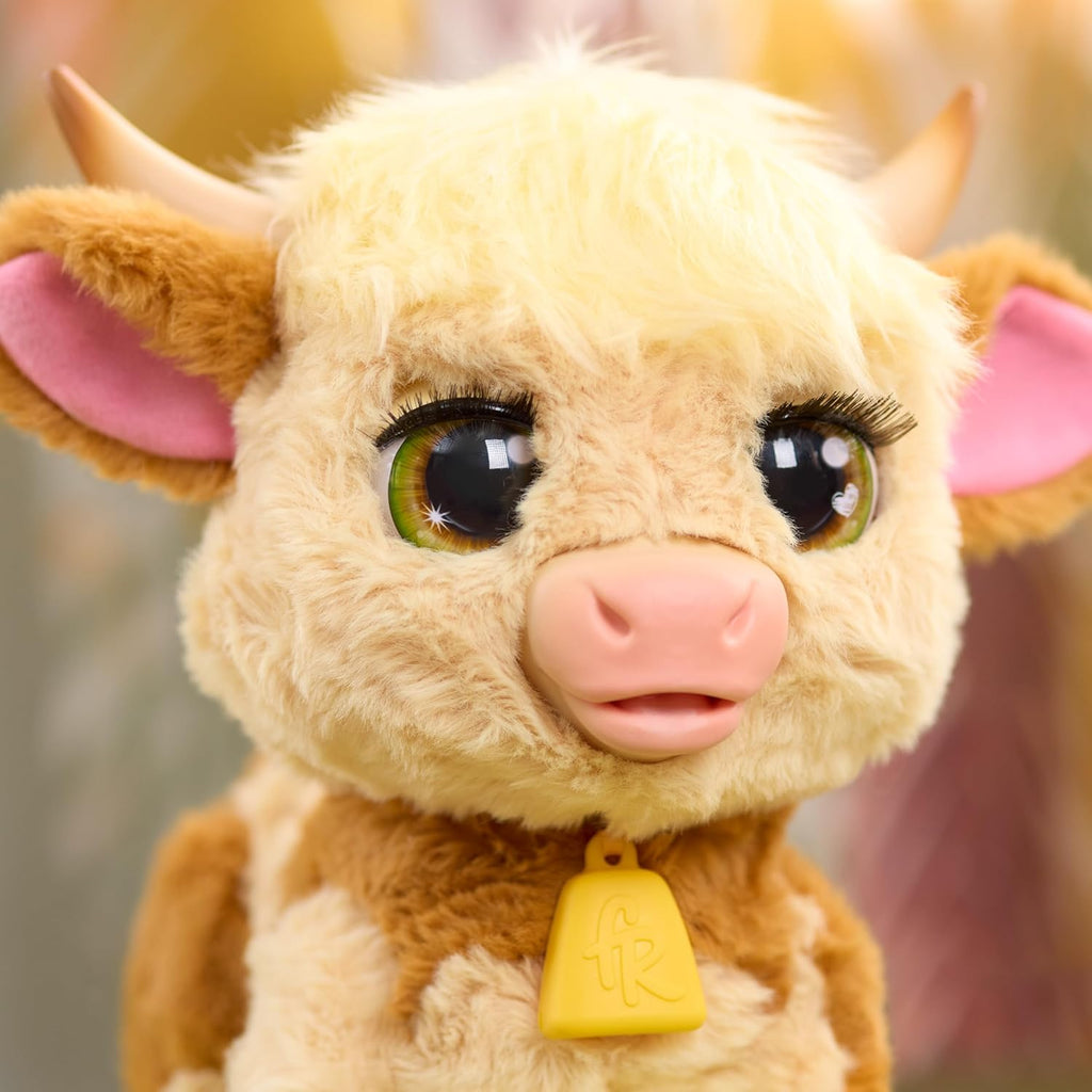 FurReal Maggie the Feed & Follow Cow – Plush Walking Pet Toy