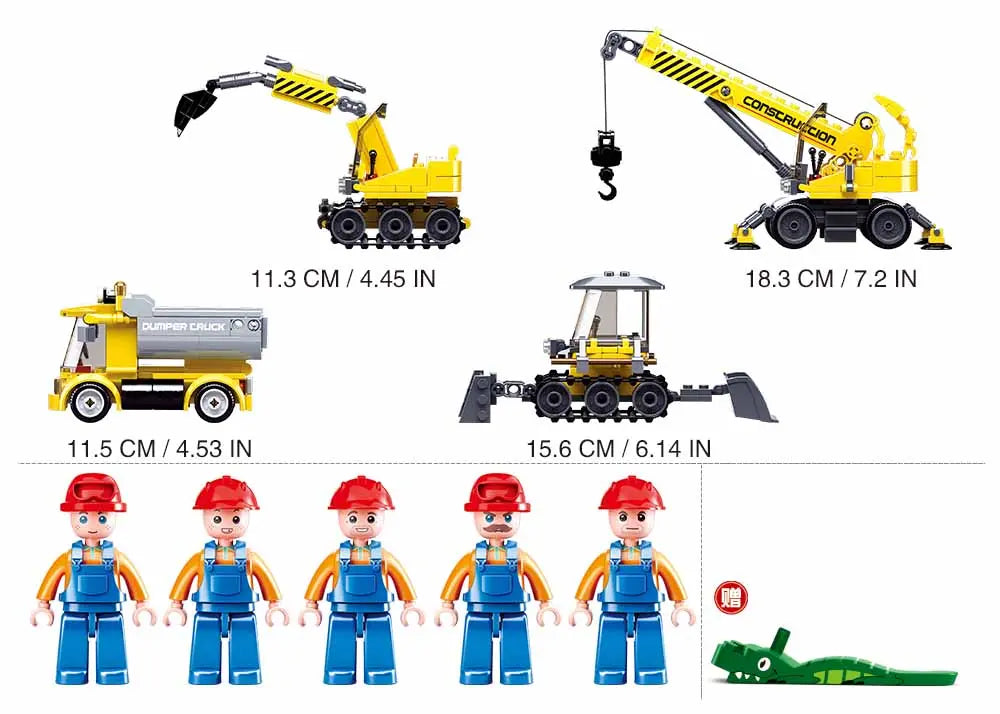 Sluban Construction Site Set M38-B0810 (465 Pcs)