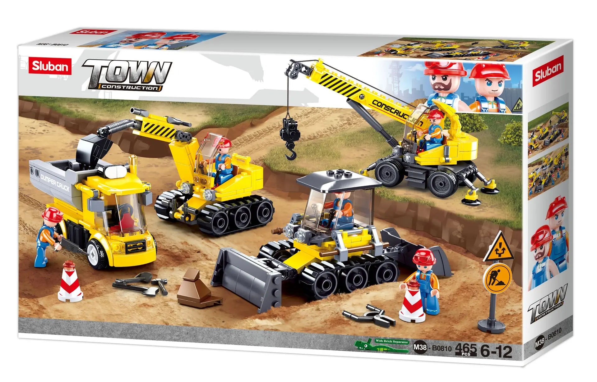 Sluban Construction Site Set M38-B0810 (465 Pcs)