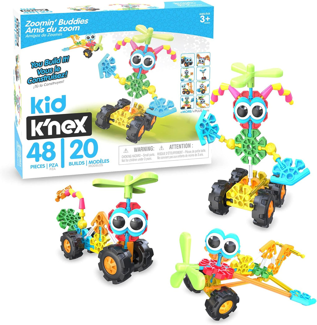 K'Nex 85053 Zoomin' Buddies 20 Model Building Set 48pc - Flemings Department Store