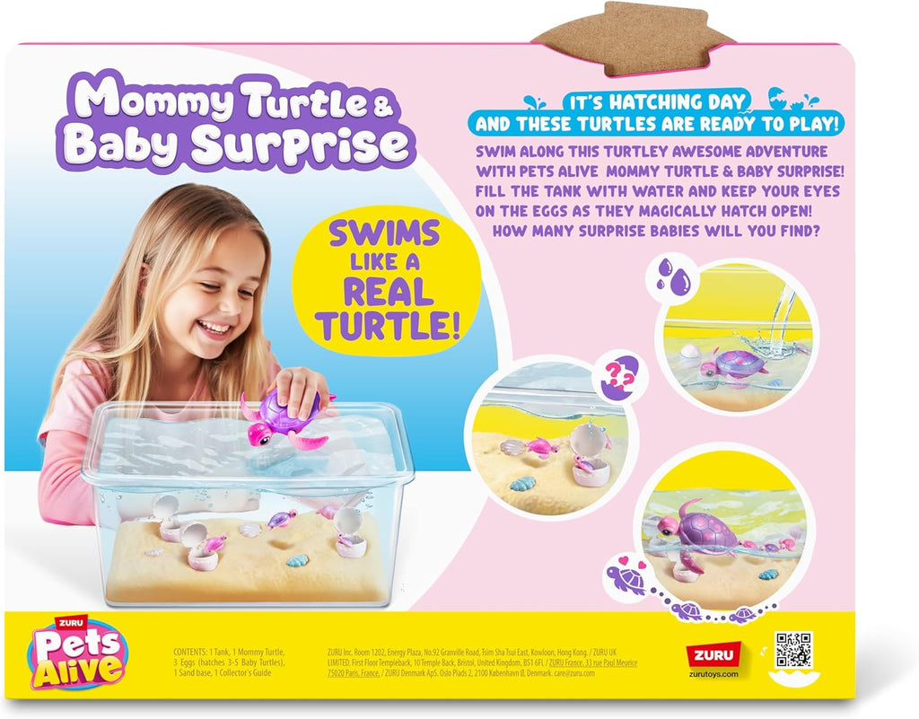 Pets Alive Mama Turtle Surprise – Walking & Swimming Pet