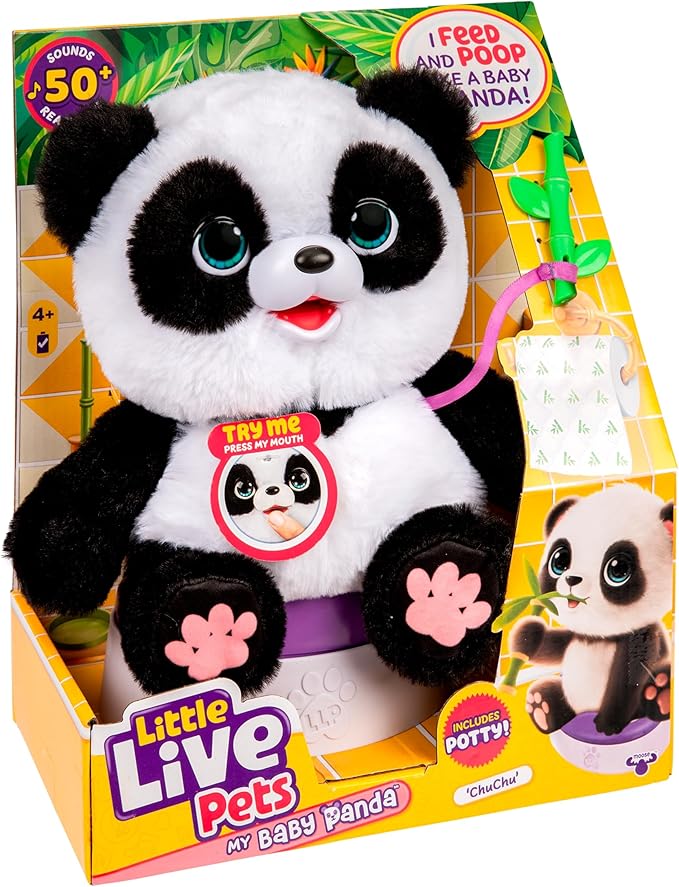 Little Live Pets My Baby Panda ChuChu – 50+ Sounds & Reactions