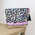 Multicolour animal print cotton travel pouch - Flemings Department Store