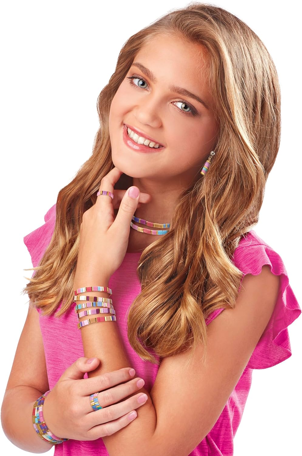 Shimmer 'N' Sparkle Dots And Dashes Tila Bead And Bracelet Set - Flemings Department Store