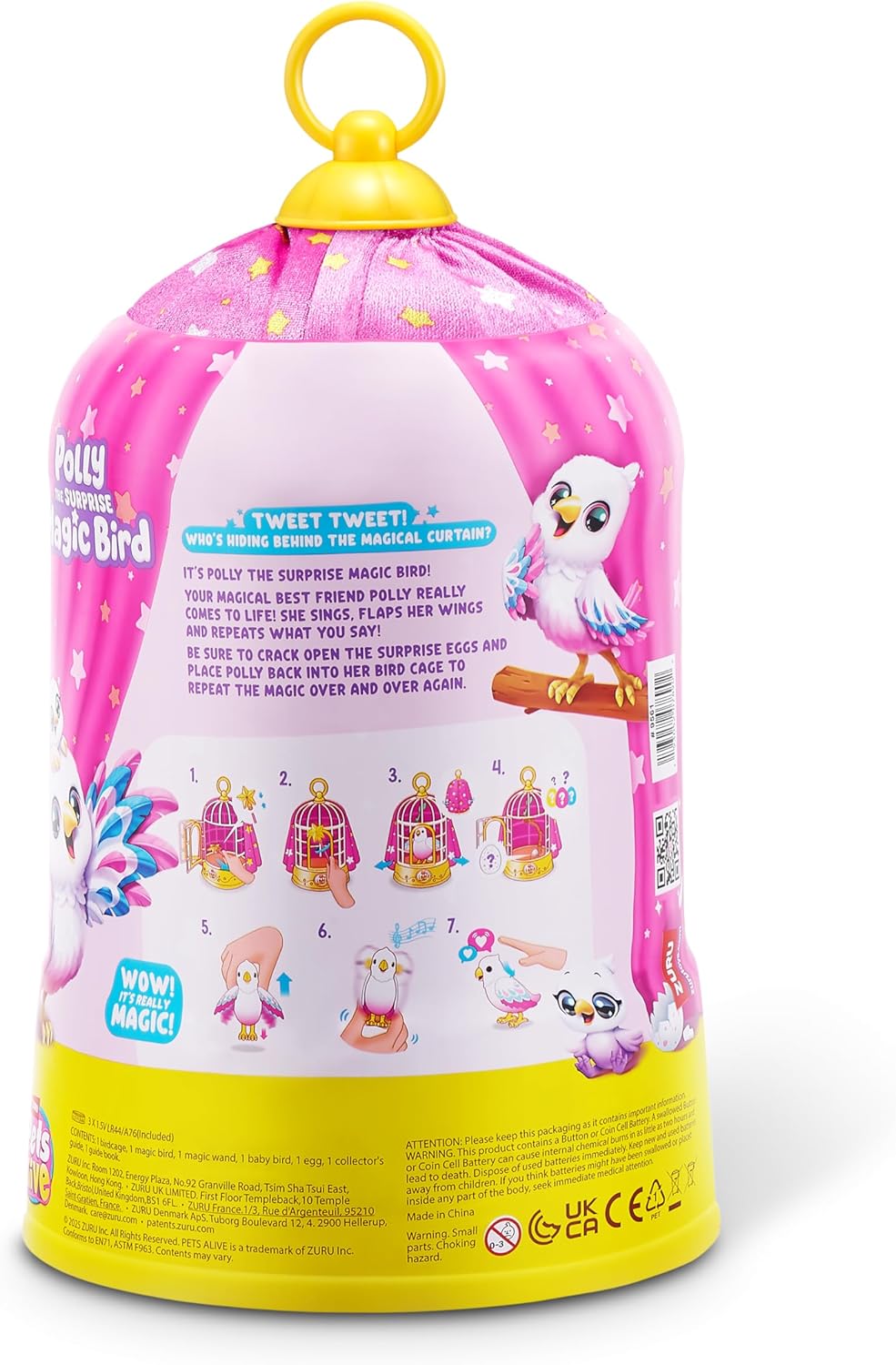 Pets Alive Polly the Magic Bird  – Interactive Singing Parrot