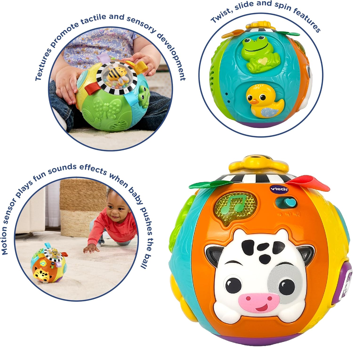 VTech Baby Animal Discoveries Ball – Lights & Sounds Toy