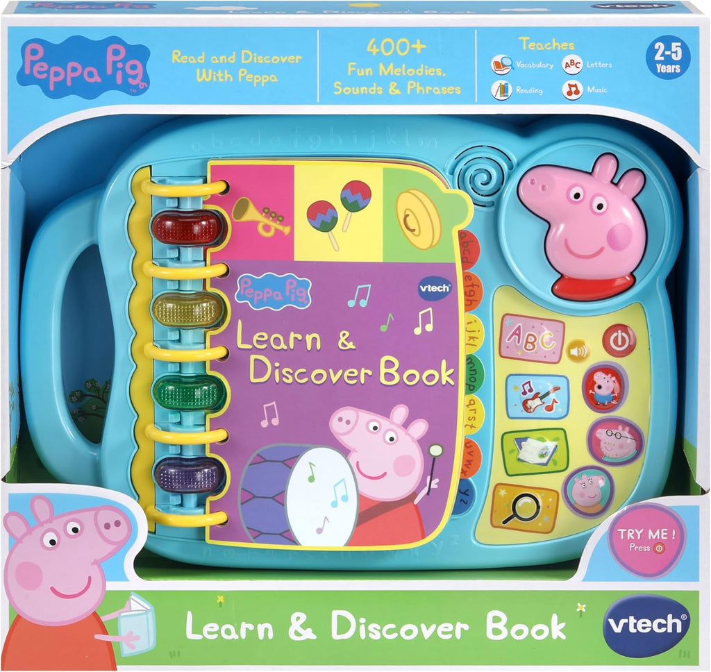 VTech Peppa Pig Learn & Discover Book – Interactive Learning Toy