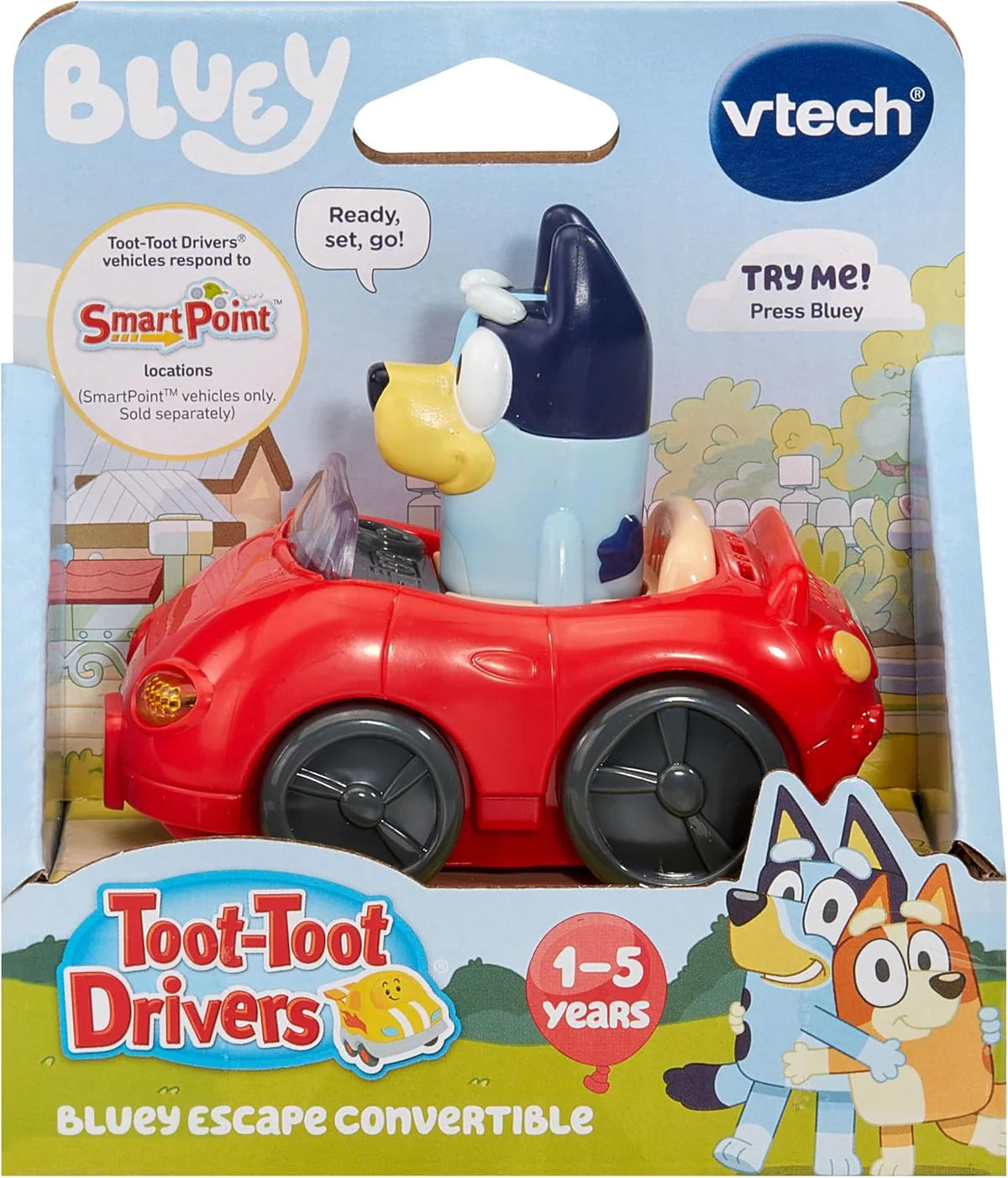 VTech Toot-Toot Bluey Escape Convertible Toy Car