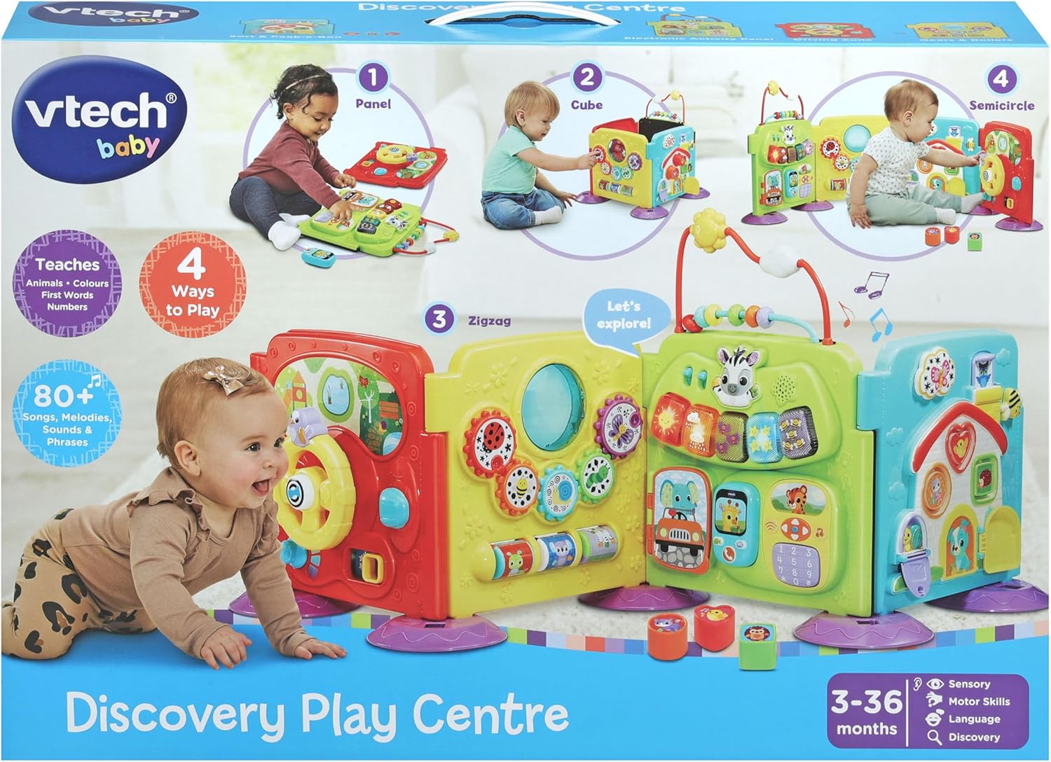 VTech Baby Discovery Play Centre – 3-in-1 Educational Musical Toy