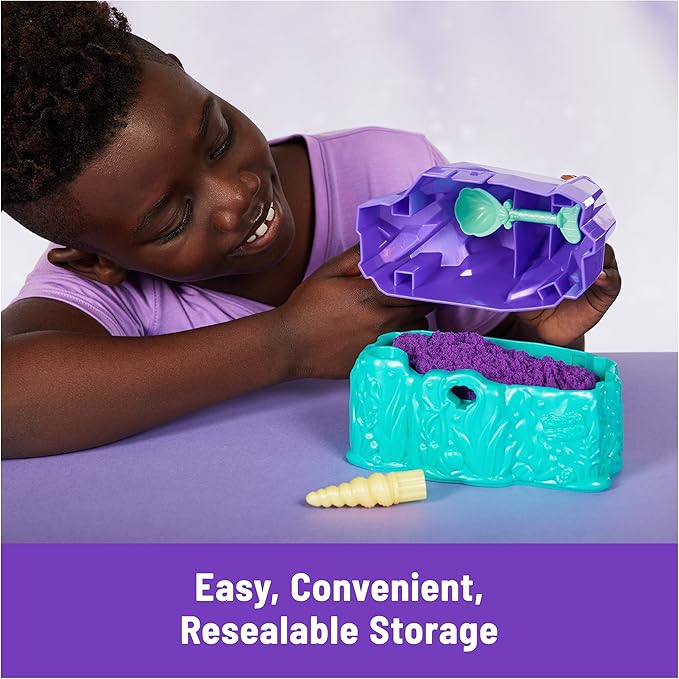 Kinetic Sand Mermaid Crystal Playset – Over 1lb of Shimmering Sand