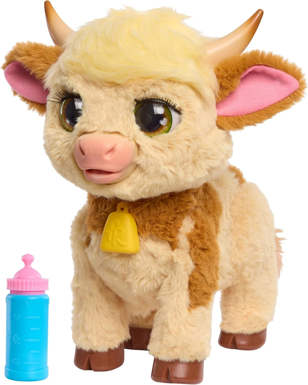 FurReal Maggie the Feed & Follow Cow – Plush Walking Pet Toy