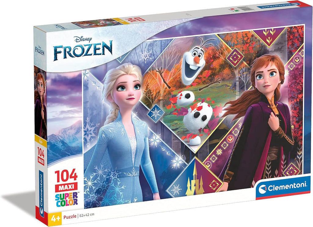 Clementoni Supercolor Disney Frozen 2 Puzzle – 104 Maxi Pieces