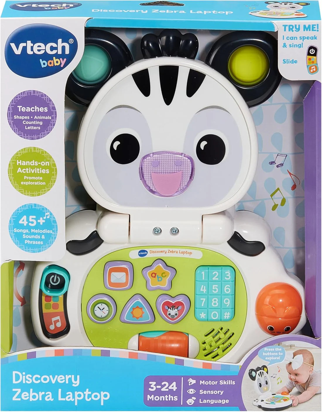VTech Zebra Laptop – Interactive Learning Toy