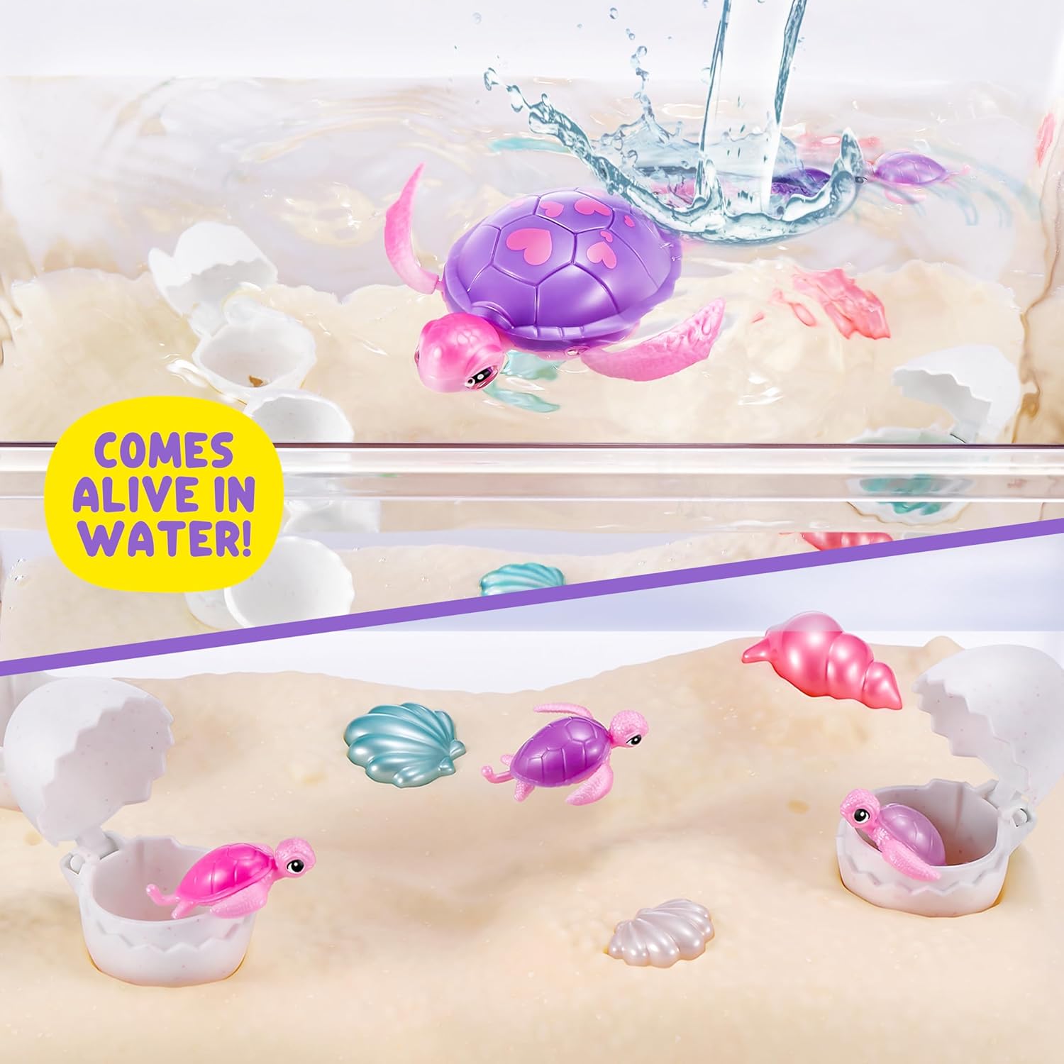 Pets Alive Mama Turtle Surprise – Walking & Swimming Pet