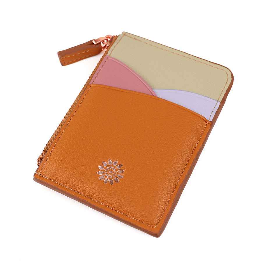 Orange Mix Card Purse