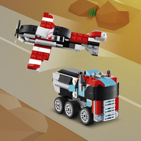 LEGO Flatbed Truck with Helicopter 31146