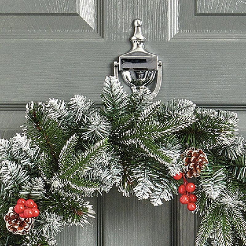 Premier 50cm New Jersey Christmas Wreath with Berries & Cones – view 4