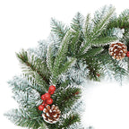 Premier 50cm New Jersey Christmas Wreath with Berries & Cones – view 3
