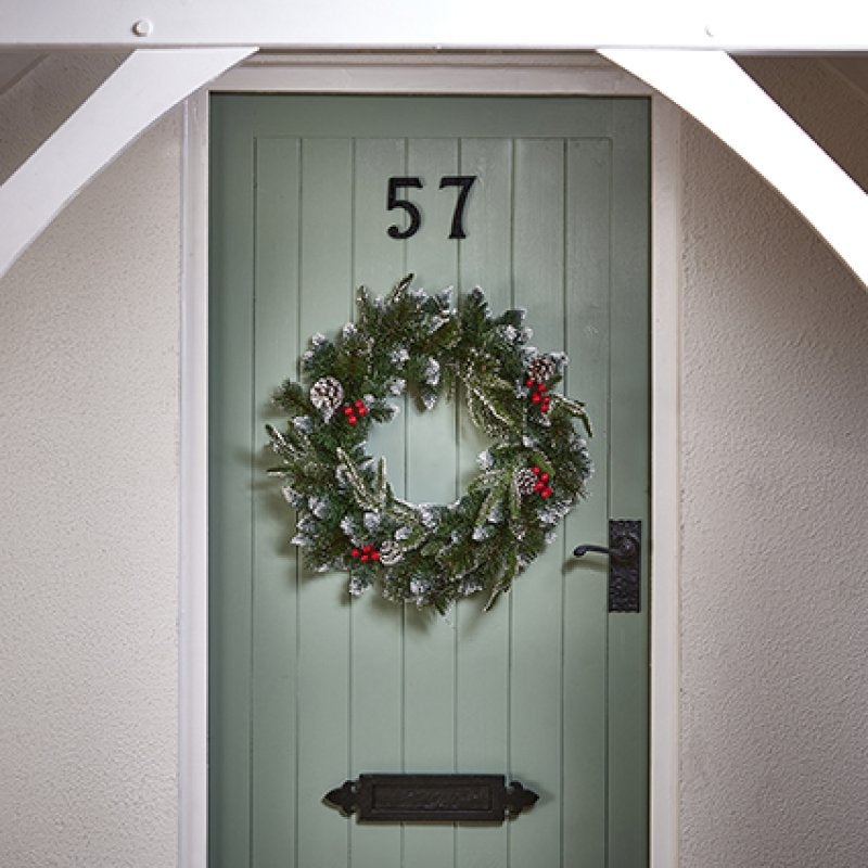 Premier 50cm New Jersey Christmas Wreath with Berries & Cones – view 2