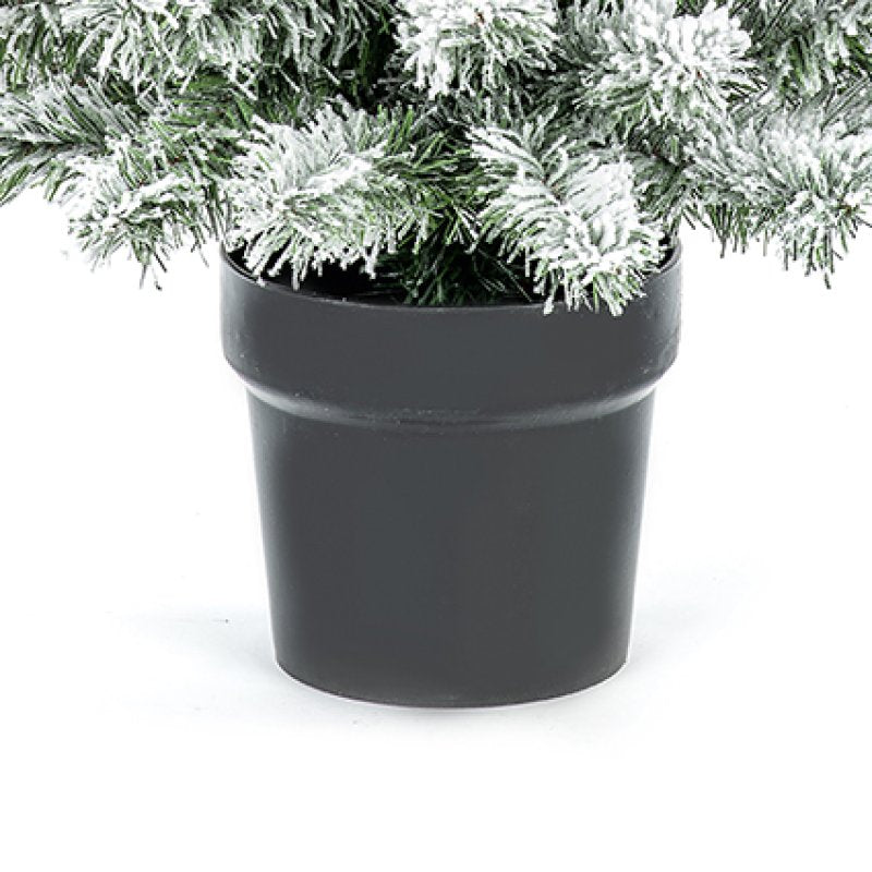 Premier 90cm (3ft) Flocked Woodcote Spruce Christmas Tree in Pot – view 5