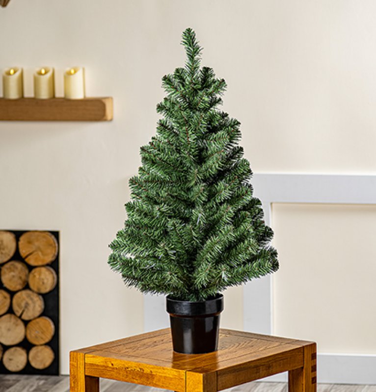 Premier 90cm (3ft) Woodcote Spruce Christmas Tree in Pot – view 2