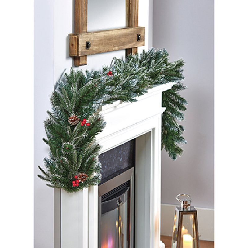 Premier 1.8m New Jersey Christmas Garland with Berries & Cones – view 2