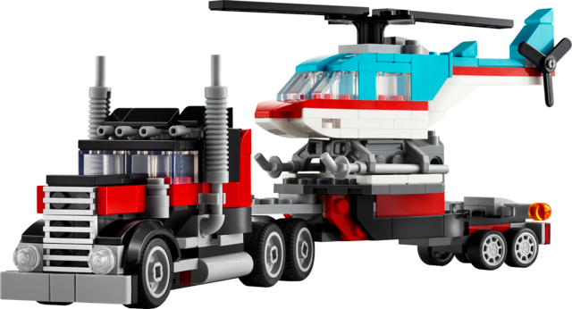 LEGO Flatbed Truck with Helicopter 31146