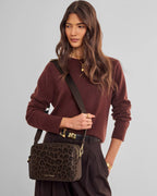 Lottie Large Crossbody Bag in Chocolate Leopard - image 1