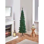 Premier 2.2m (7.5ft) Slim Spruce Pine Artificial Christmas Tree – view 2