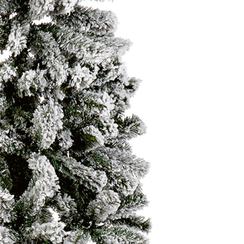 Premier 2.2m (7.5ft) Snow Flocked Slim Spruce Pine Christmas Tree – view 3
