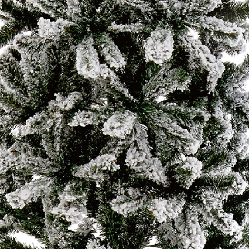 Premier 2.2m (7.5ft) Snow Flocked Slim Spruce Pine Christmas Tree – view 4