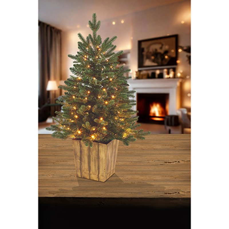 Premier 90cm FireBrights Pre-Lit Christmas Tree, 100 Warm White LED – view 2