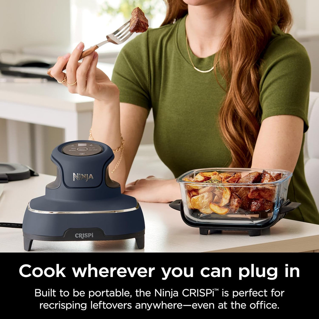 Ninja CRISPi 4-in-1 Portable Glass Air Fryer - FN101UKGY