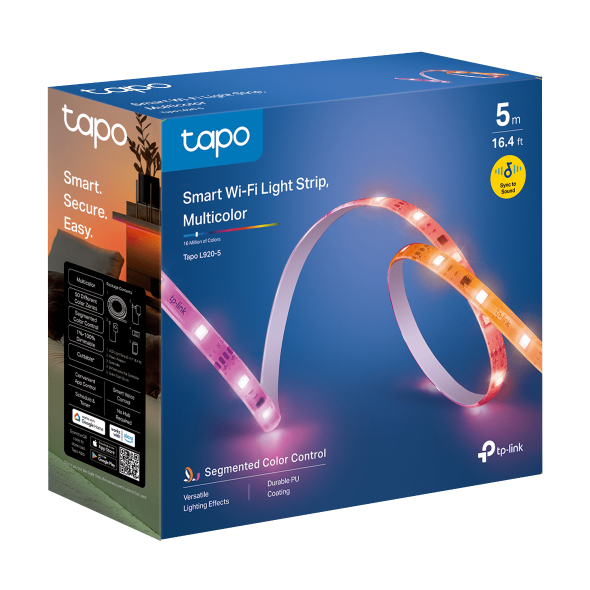 Tapo L920-5 Smart Wi-Fi Lightstrip 5m – Multicolour, Alexa Ready
