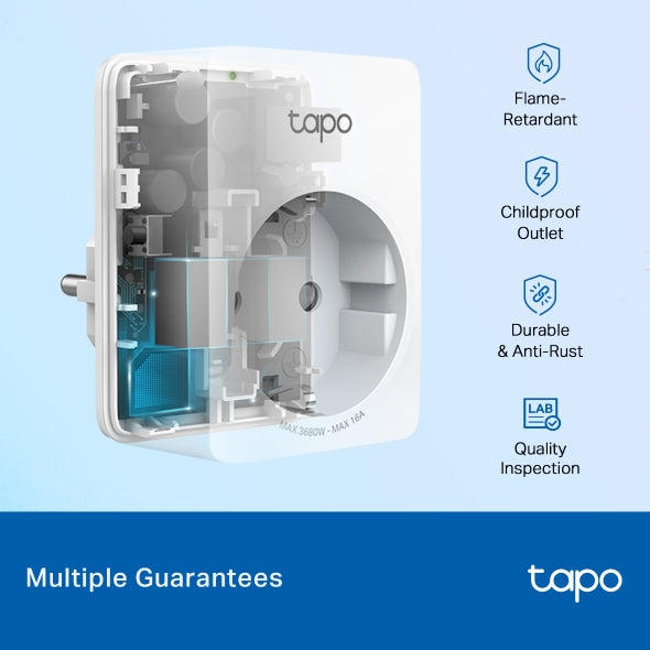 Tapo P110 Smart Wi-Fi Plug – Mini Socket with Energy Monitoring